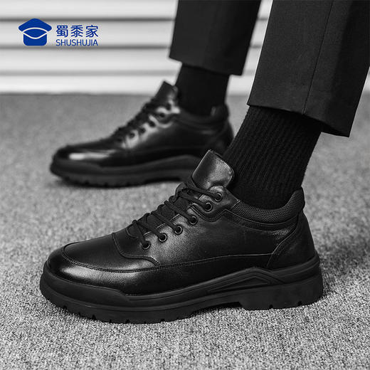 【实付满399送保温杯】【新式羊皮毛抗寒棉鞋】烈焰守护者系列加绒保暖棉鞋防风中帮牛皮皮鞋XM504 商品图10