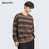 贝纳川冬季新品条纹内里加绒圆领卫衣ECT424002724 商品缩略图2