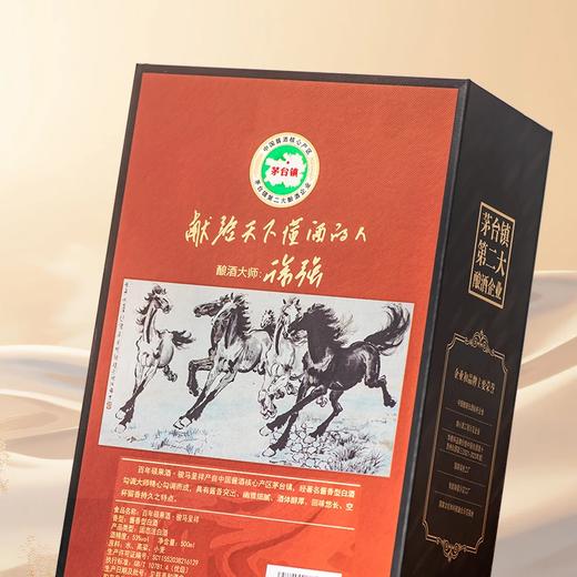 【高端文创】国台 徐悲鸿文创纪念酒 大师致敬大师 骏马呈祥 酱香型 53度 500ml单瓶 500ml*6整箱 商品图4
