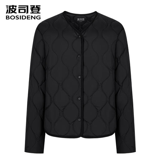 波司登轻薄羽绒服女2025新款羽绒内胆时尚短款V领外套B250131012 商品图1