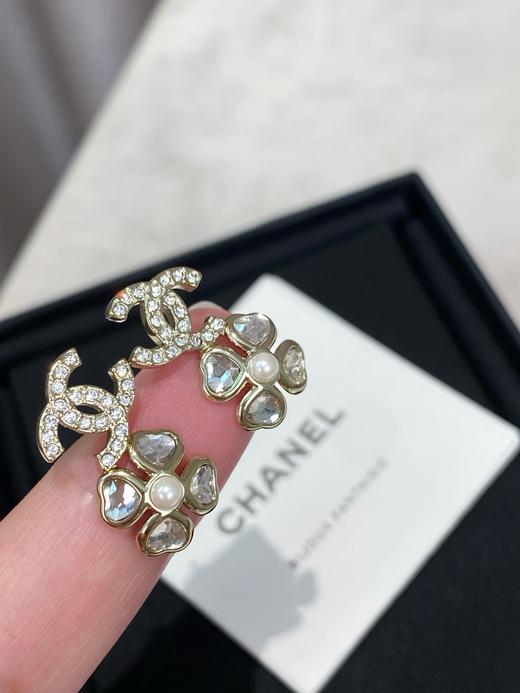 TB120-香奈儿双c四叶草耳钉（XK）-10.14直播款 商品图6