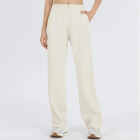 露家同款  【喵小仟 铜氨丝高品质直筒裤】