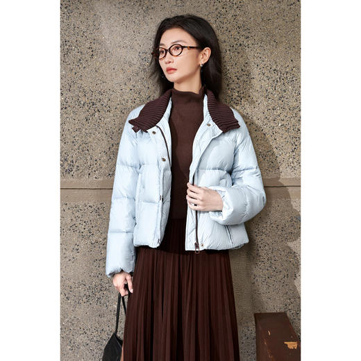 剩L/XL 海盐可露丽 超好看的羽绒服 小个子韩版 米思阳2025冬季新款时尚加厚外套羽绒4590 商品图3
