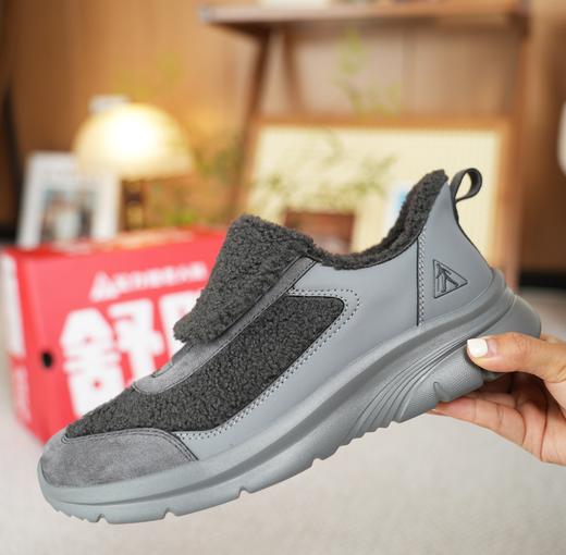 【轻便回弹】足力健 轻便保暖鞋25932006A 男款38-46码/女款35-41码 羊羔绒温暖包裹 商品图2