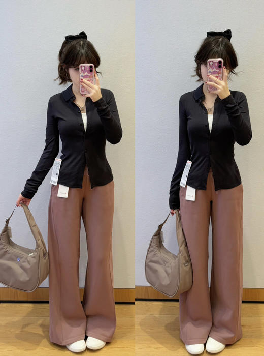 lu｜Hold Tigth系列女士翻领长袖衬衣  舒适柔软 超显身形 时髦精们抓紧看过来 商品图7