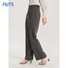 NUTS商场同款春秋季纯色时尚通勤高腰直筒显瘦休闲长裤女413072322 商品缩略图1