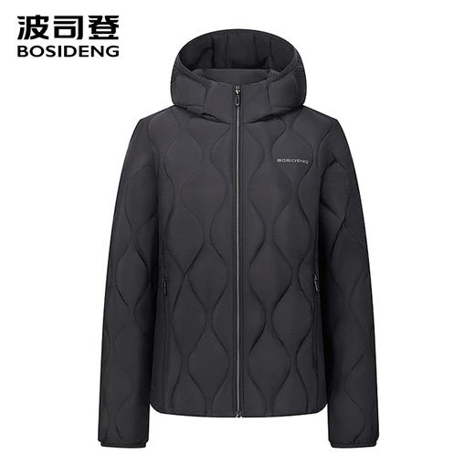 波司登轻薄羽绒服女2025秋新款修身短款连帽鹅绒服外套B250131028 商品图0