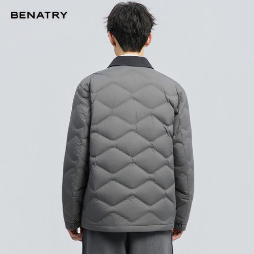 贝纳川冬季新品无胆防绒翻领轻薄羽绒ECF405233 商品图6