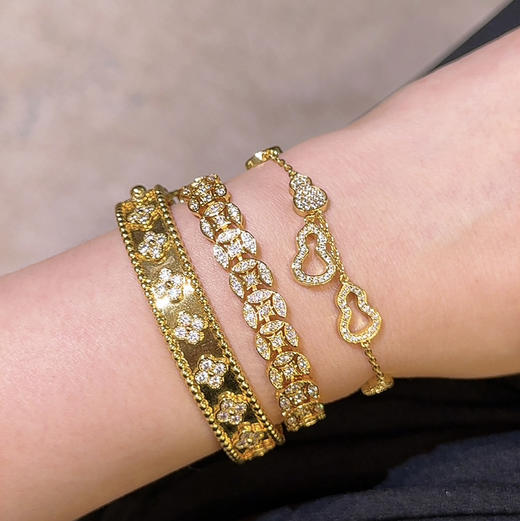 GAONAS  时尚贵气金色葫芦手链11561SGO 商品图4