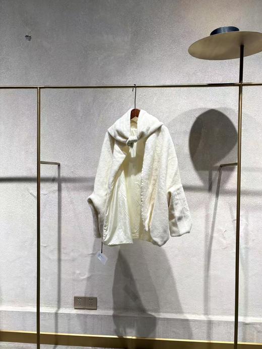 Daniela Gregis 25AW 奶油白羊驼毛双面短外套 商品图0