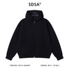 33750SDSA男士秋冬新款痞帅男装时尚简约纯色拉链连帽卫衣百搭情侣外套 商品缩略图1