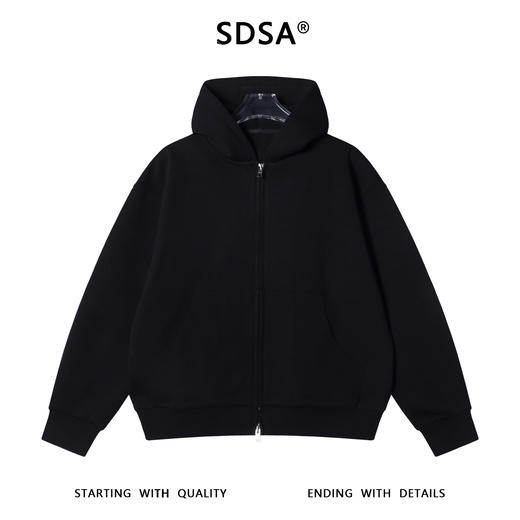 33750SDSA男士秋冬新款痞帅男装时尚简约纯色拉链连帽卫衣百搭情侣外套 商品图1