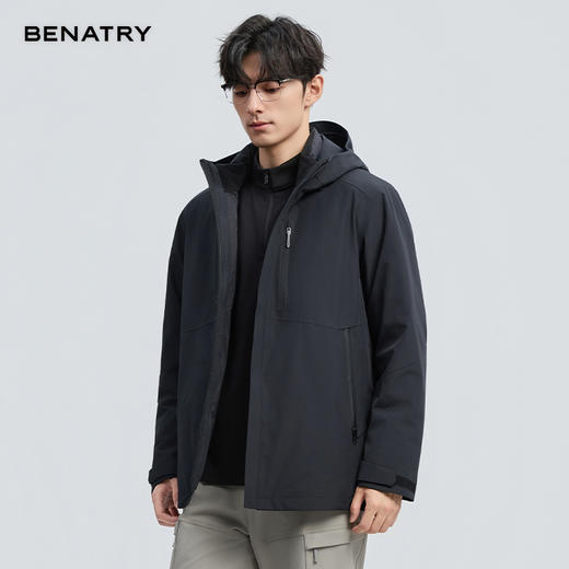 贝纳川冬季新品一衣三穿脱卸款羽绒服ECF405250 商品图1