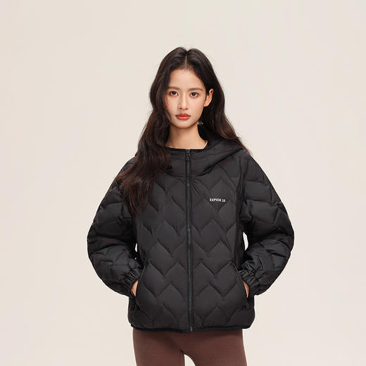 轻暖羽绒服短款连帽保暖时尚百搭休闲外套 商品图2