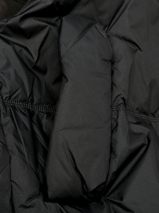 【抽绳收缩】黑色立领羽绒马甲女冬季新款宽松显瘦短款外穿背心外套 商品图3