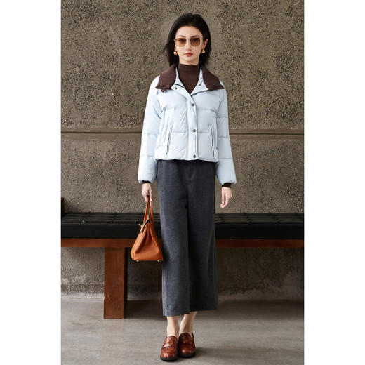 剩L/XL 海盐可露丽 超好看的羽绒服 小个子韩版 米思阳2025冬季新款时尚加厚外套羽绒4590 商品图6