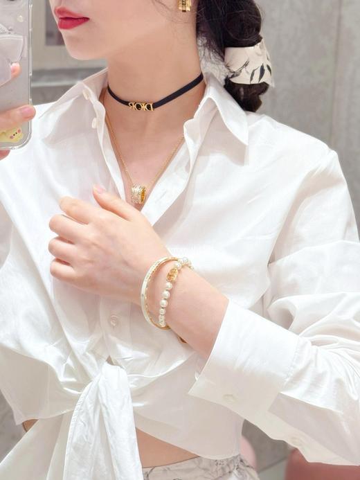 TB108-迪奥 方钻珐琅字母路路通项链（XK）-10.14直播款 商品图5