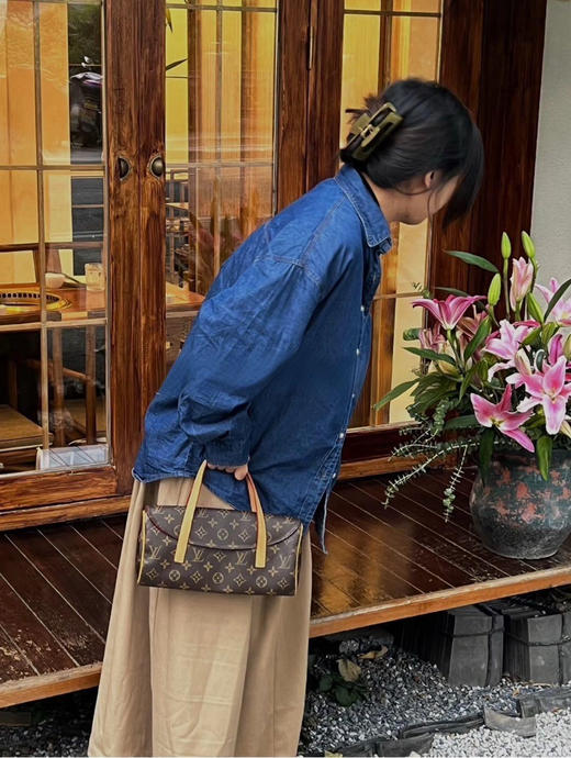 LV 中古 法棍 老花 手提 商品图1