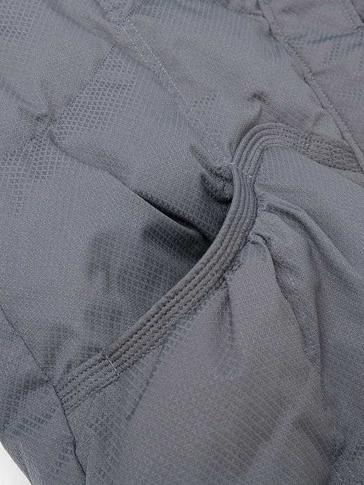 冬季新款灰色立领连帽羽绒服女宽松显瘦保暖白鸭绒面包服短款外套 商品图3