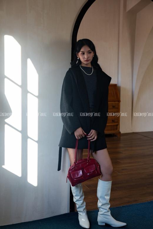 【门店同款】ENJOY冬季“暖冬软糖”连帽腰带款大衣 166295751 商品图4