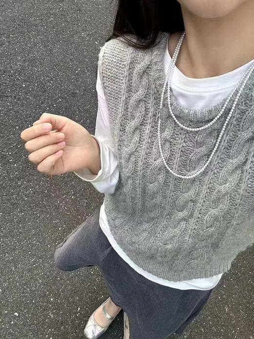 1014-3  设计感 亏清捡漏无退换 3.5-4mm baby珠长项链 120cm多圈珍珠项链 商品图3