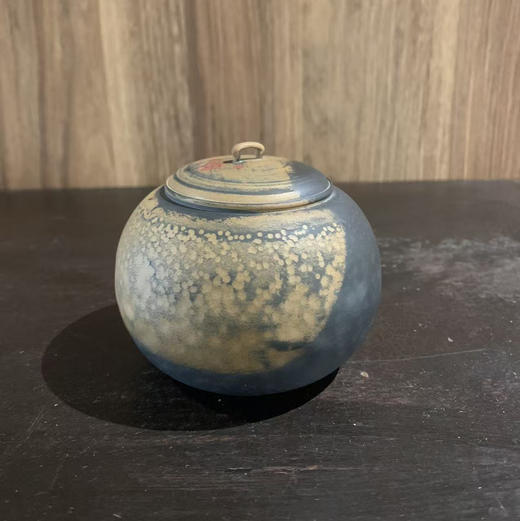 建陶窑变彩填茶罐（小） 商品图0