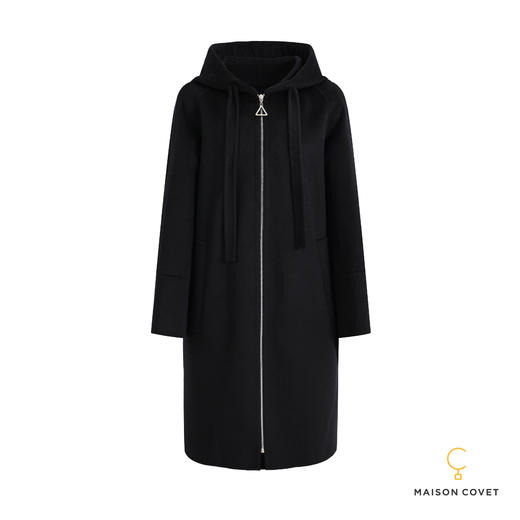 MAISON COVET纯山羊绒连帽大衣 商品图1
