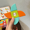【让娃开窍的几何模型 下单赠收纳盒】囗袋几何磁力教具 色彩鲜艳的磁力积木!! 能拼出小船、小猫、小马好多可爱造型狗 还配了图纸，宝宝照着拼或者自由发挥都超有趣~ 商品缩略图5