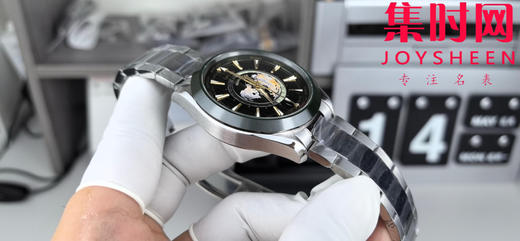 VS欧米茄新款海马世界时系列 VS海马世界时墨绿 绿海马 海马世界时绿色款 男士腕表 表径43mm 商品图2