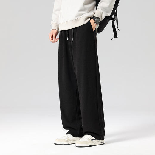 gxg.jeans男装25秋款经典直筒休闲裤男系带舒适百搭日常通勤必备款男士长裤K&C 商品图2