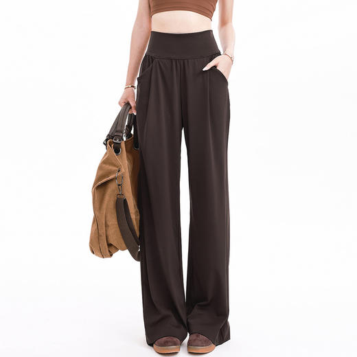 跃牌【禅语梵心】宽松休闲直筒喇叭长裤口袋瑜伽舞蹈健身裤CK5543 商品图0