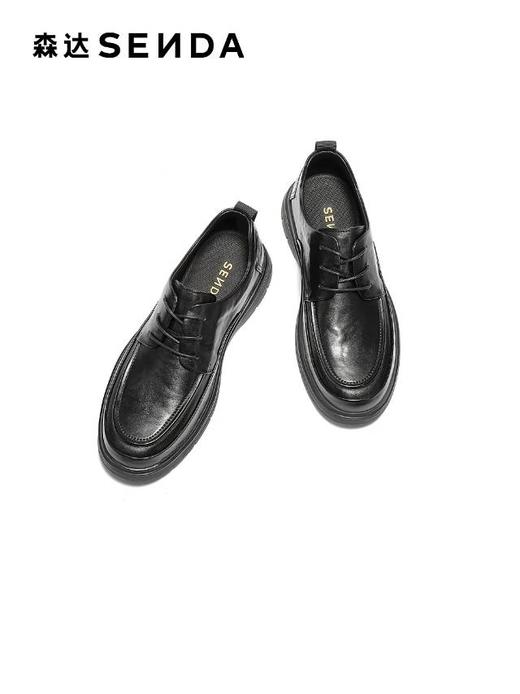 【云粉节】BF楼森达休闲皮鞋2025冬季新款简约舒适商务皮鞋K6P02吊牌价1099活动价599 商品图1