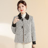 QYM CS25D78-Y时尚气质外套休闲翻领短款厚款上衣 商品缩略图1