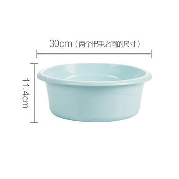 茶花 塑料盆30cm1只装洗脸盆洗衣服内裤盆宝宝儿童洗脚盆通用盆 商品图3
