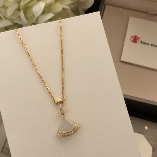 TB57-宝格丽项链 天然白贝母裙子项链（XK）-10.14直播款 商品图4