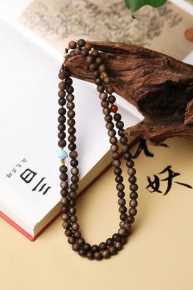 【孤品】奇楠沉香万能链➕南红➕松石➕18k