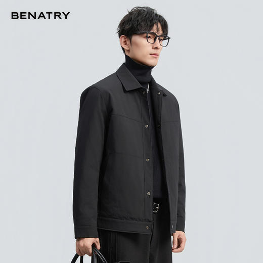 贝纳川冬季新品翻领轻薄羽绒服ECF405231 商品图2