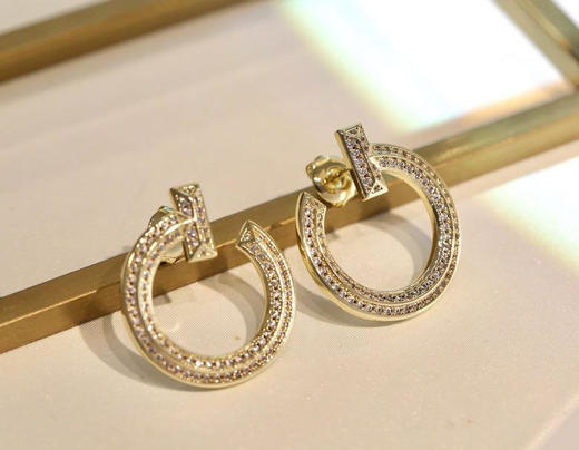 TB115-蒂芙尼 Tiffany T 系列 T1 开口式圈形  耳环 女款 （XK）-10.14直播款 商品图1