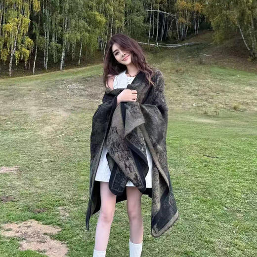 享妍 水墨江南披肩毯  多场景使用 披肩/围巾/盖毯 商品图10