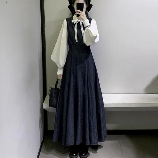 裁缝学苑AS582灯笼袖衬衫纸样马甲裙无袖连衣裙子收腰长裙打版 商品图1