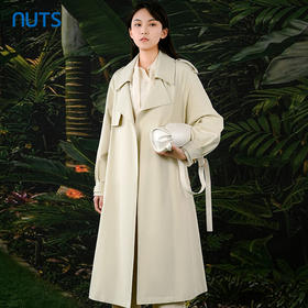 NUTS春秋季新款英伦风气质宽松显瘦中长款风衣外套女413041067