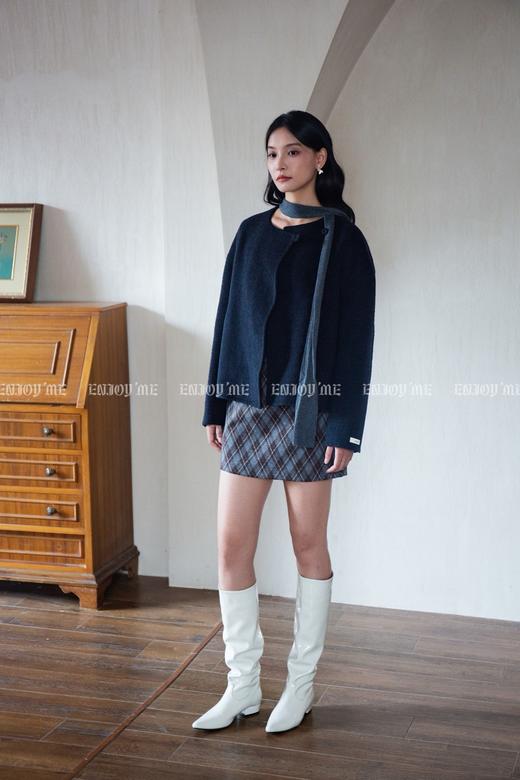 【门店同款】ENJOY冬季“暖冬软糖”云朵门襟短款大衣 166296067 商品图8