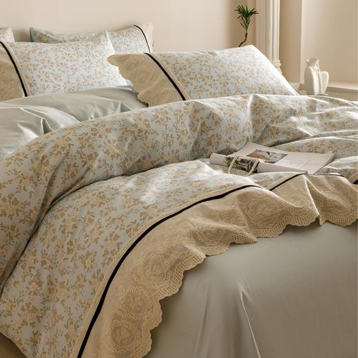 【商超爆款】丝享全棉小法式镂空花边套件四件套 商品图0