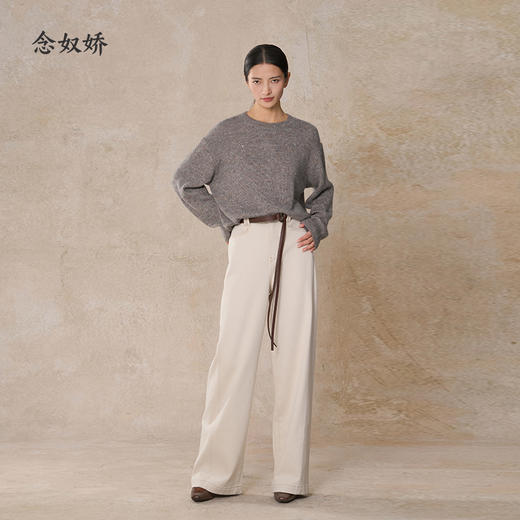 【商场同款】CNT5020 “ 奶油芝士裤 ”  拉绒牛仔裤柔软舒适 保暖好搭 商品图6