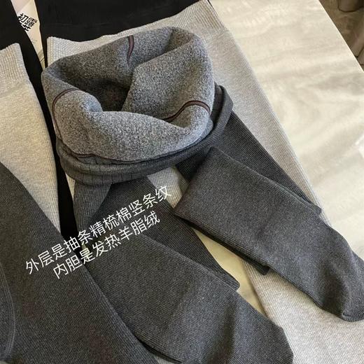 买1送1，到手2件【1900D加厚保暖】秋冬提臀美腿竖条纹羊脂绒打底袜，抗寒-15°C～5°C（不同克数不支持混搭，1900D支持连袜+踩脚混搭，下单请备注清楚哦~） 商品图6
