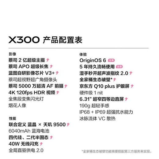 vivo X300 到店购机享150-300元补贴卷（补贴卷可作为VIP系列卷／回收卷／融合卷／配件卷/换新补贴/使用5选1） 商品图2