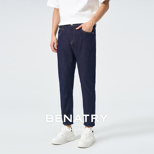 贝纳川深蓝色牛仔裤ECT130005776 商品图3