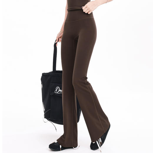 跃牌【禅语梵心】裸感深V臀高弹力运动裤提臀健身瑜伽喇叭裤显瘦高腰蜜桃紧身长裤CK3408 商品图4