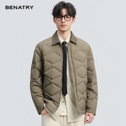 贝纳川冬季新品无胆防绒翻领轻薄羽绒ECF405233 商品图9