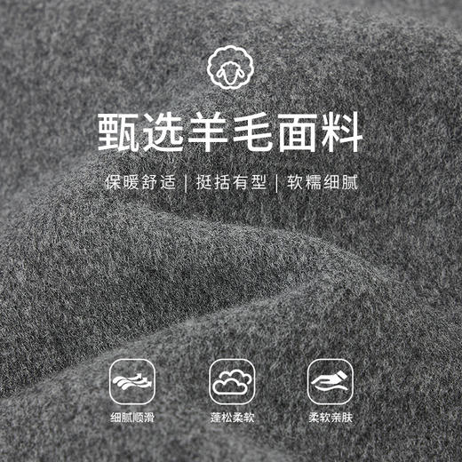 【商场同款】CNC5037 “ 飞行员大衣 ” 披肩领设计别致 纯羊毛短大衣外套 商品图2